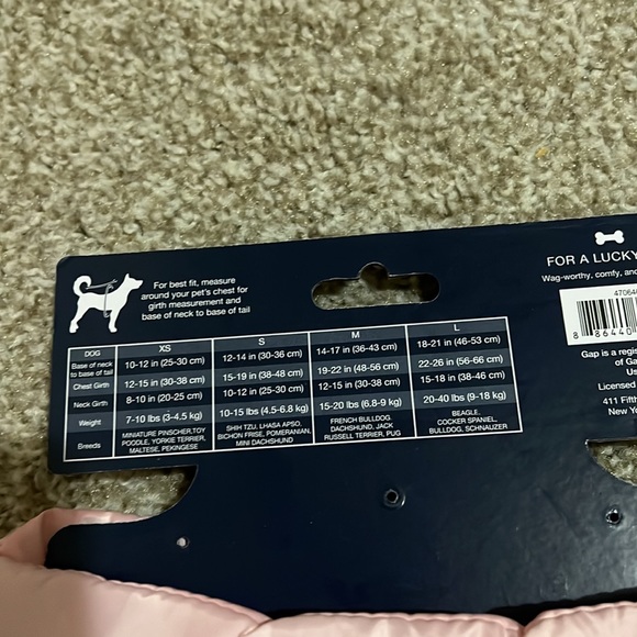 New GAP Dog Pink Jacket Size S - Picture 5 of 8
